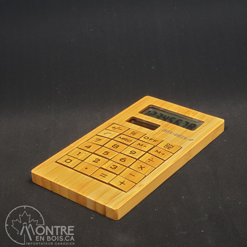 Calculatrice en Bambou