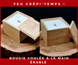 Feu Crépi"Temps" bougie de soja crépitante