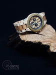 Montre en bois.ca-Boreale-Chlorophyle